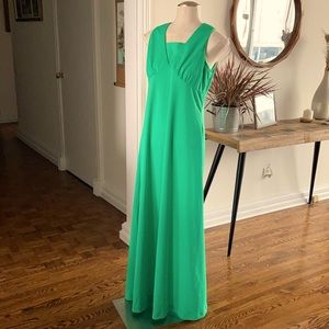 Vintage Nu-Mode green gown and jacket